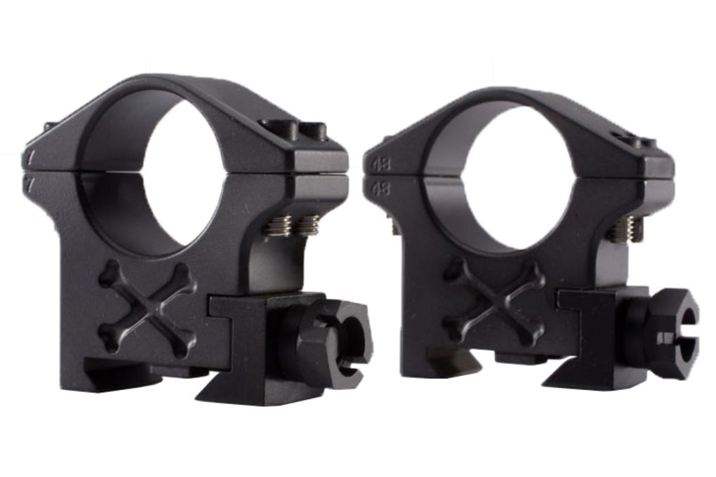 Talley 1in Tactical Rifle Scope Rings Black Armor -img-0
