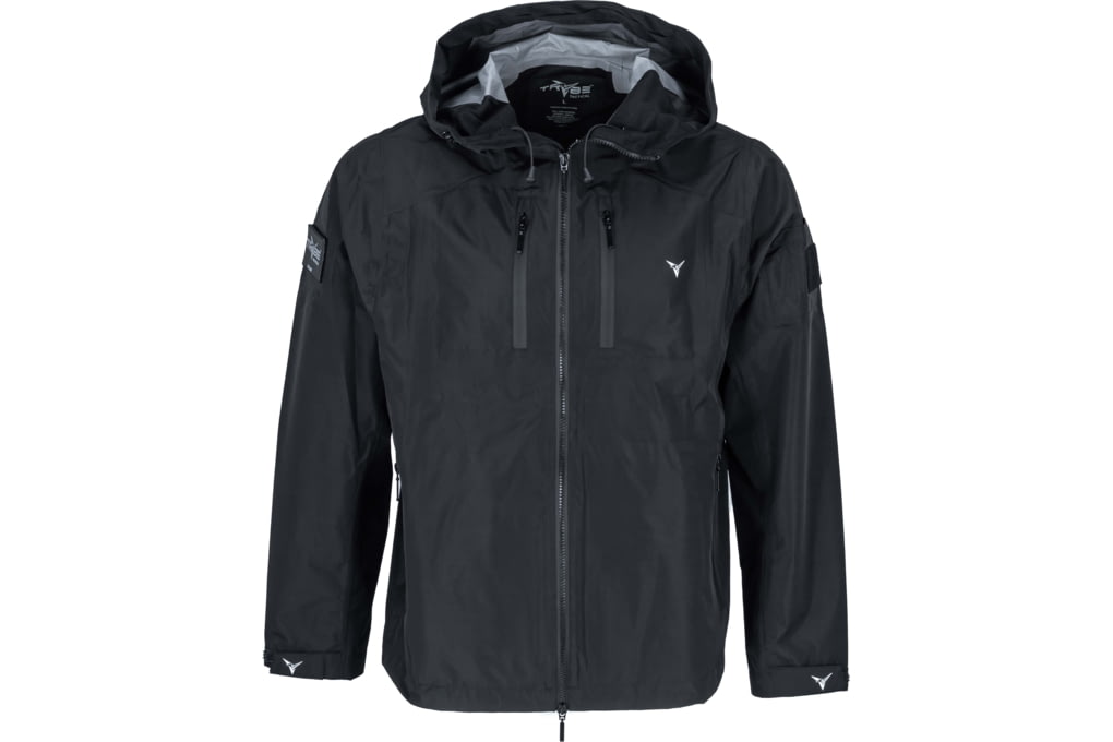 TRYBE Tactical Men's Packable Rain Jacket, Black, Extra Large, PRJB-XL-img-2