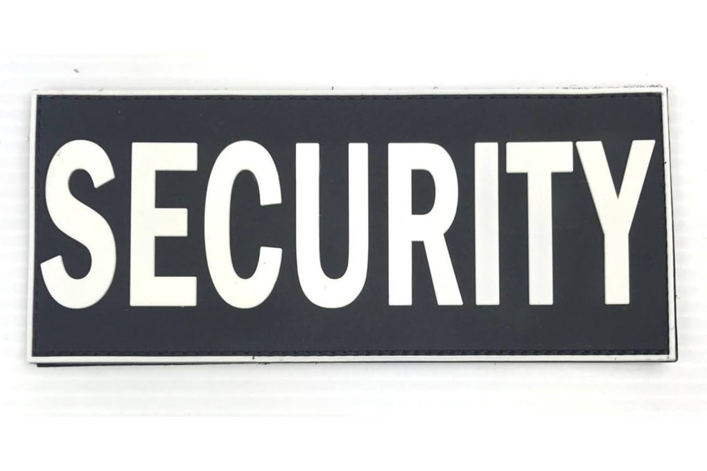 TUFF Products PVC Patch Security 7x3in, Black and -img-0