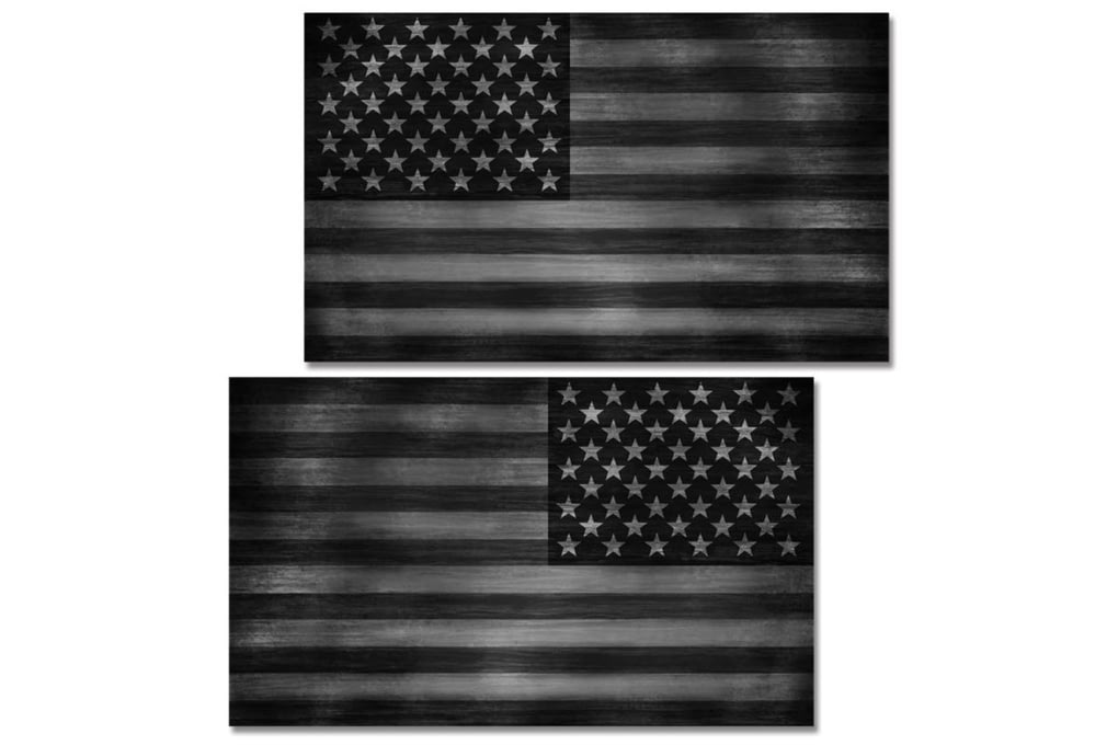US Night Vision Vehicle Flag Wraps - US Flag Steal-img-0