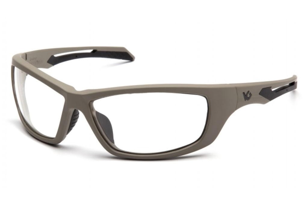 Venture Gear Tactical Howitzer Safety Glasses w/Clear Anti-Fog Lens, Tan-img-0