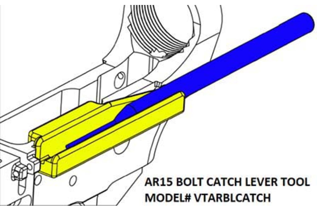 VISM Bolt Catch Lever Tool, AR15, Anodized Blue, V-img-1