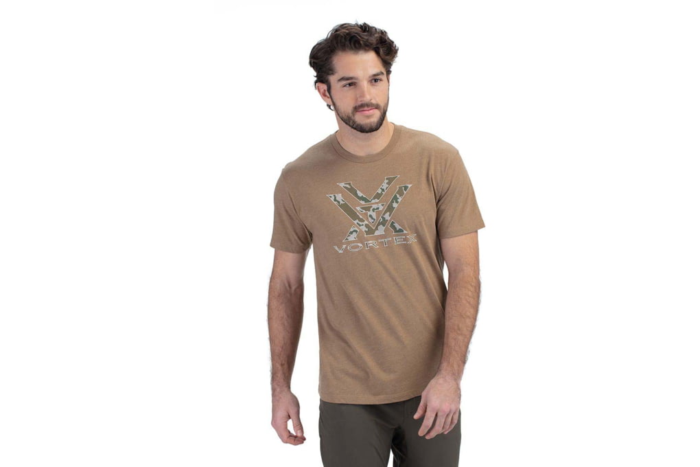 Vortex Camo Logo Short Sleeve T-Shirts - Men's, Co-img-2
