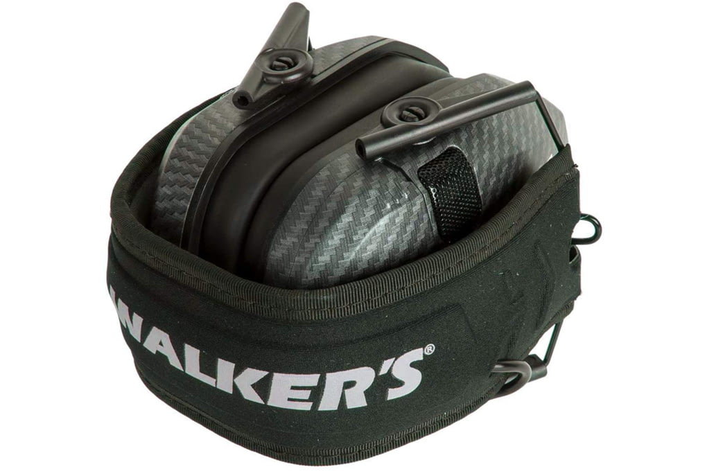 Walkers Razor Slim Shooter Folding Electronic Ear Muff, 23 dB NRR, Carbon-img-1