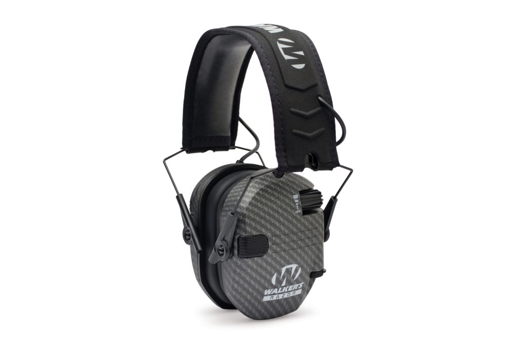 Walkers Razor Slim Shooter Folding Electronic Ear Muff, 23 dB NRR, Carbon-img-0