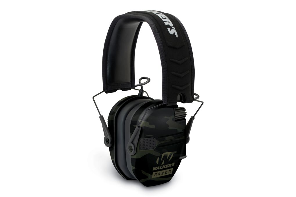 Walkers Razor Slim Shooter Folding Electronic Ear Muff, 23 dB NRR, Multicam-img-0
