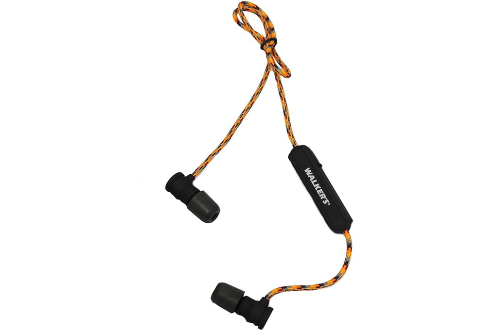 Walkers Flexible Bluetooth Neckband Ear Buds, 30 dB NRR, Orange, GWP-RP-BT-img-1