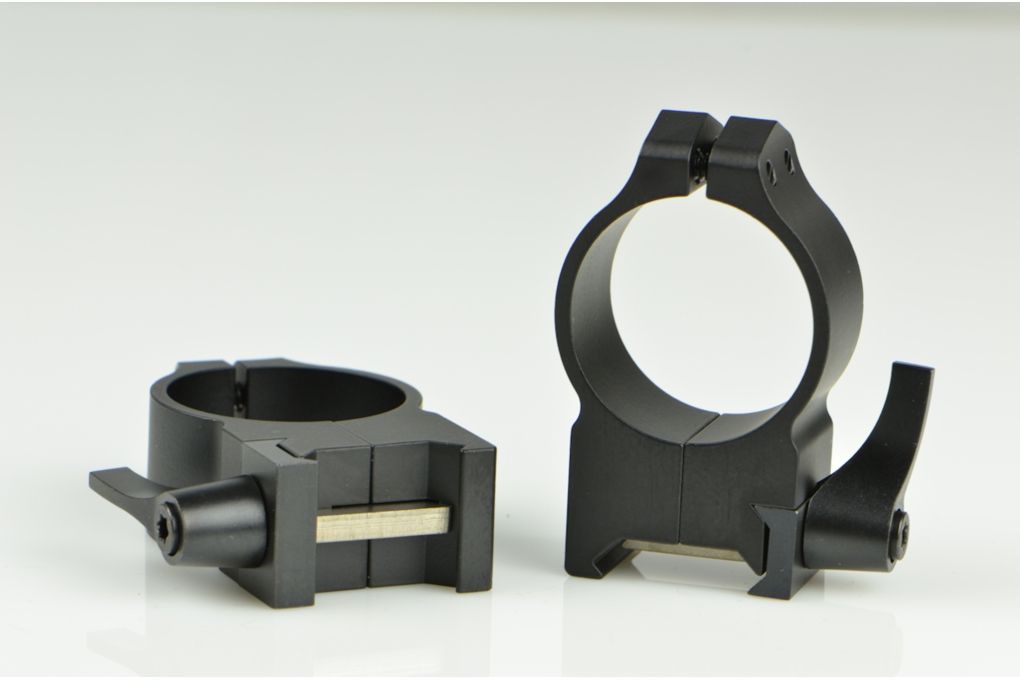 Warne Maxima Steel Rings, 30mm, Weaver/Picatinny, QD, High - Matte 215LM-img-1