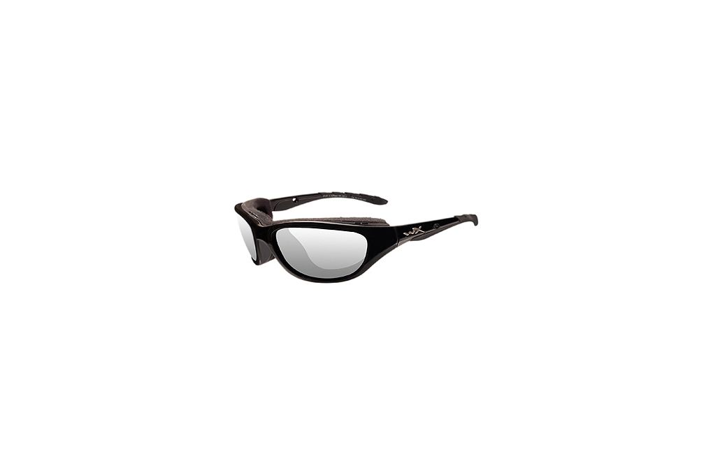 Wiley X AirRage Sunglasses - Clear Lens / Gloss Black Frame, 693-img-0