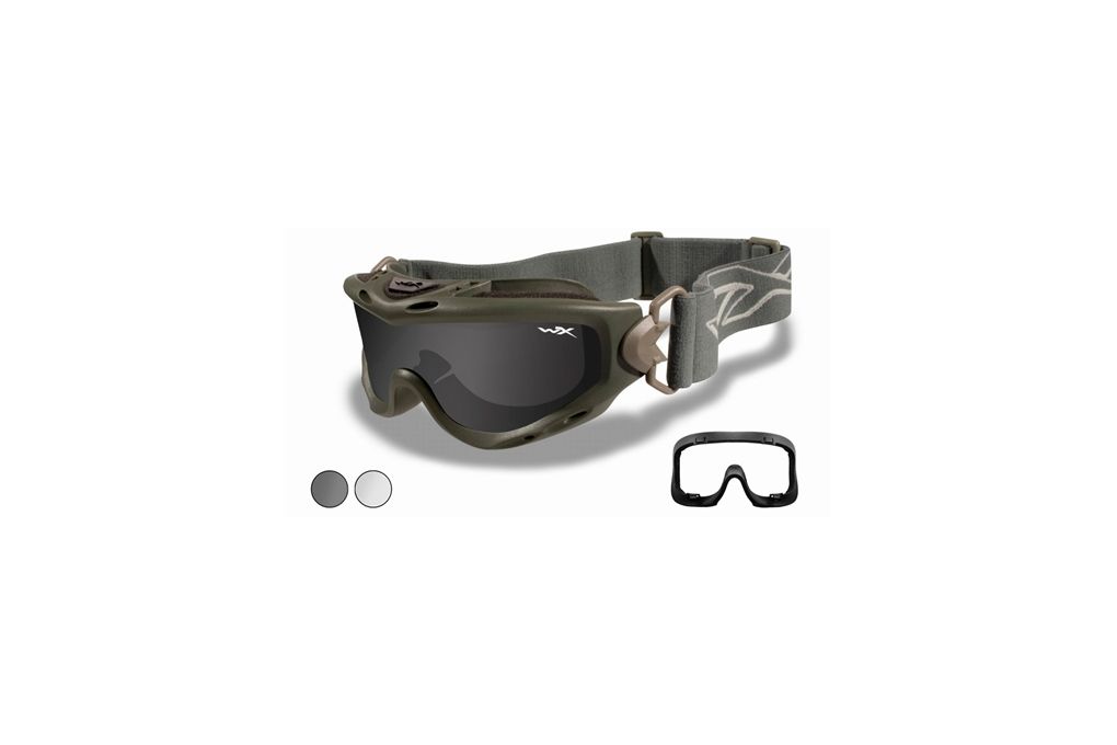 Wiley X Spear Goggle - 2 Lens - Smoke Grey ,Clear -img-0
