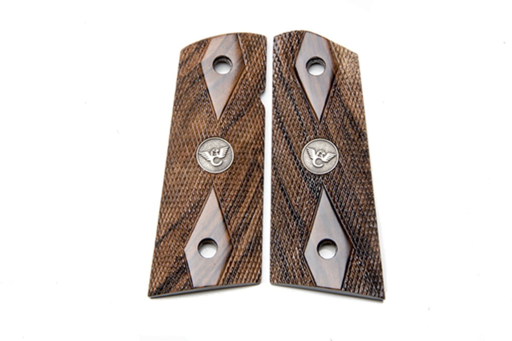 Wilson Combat Grips, Compact, French Walnut, Doubl-img-0