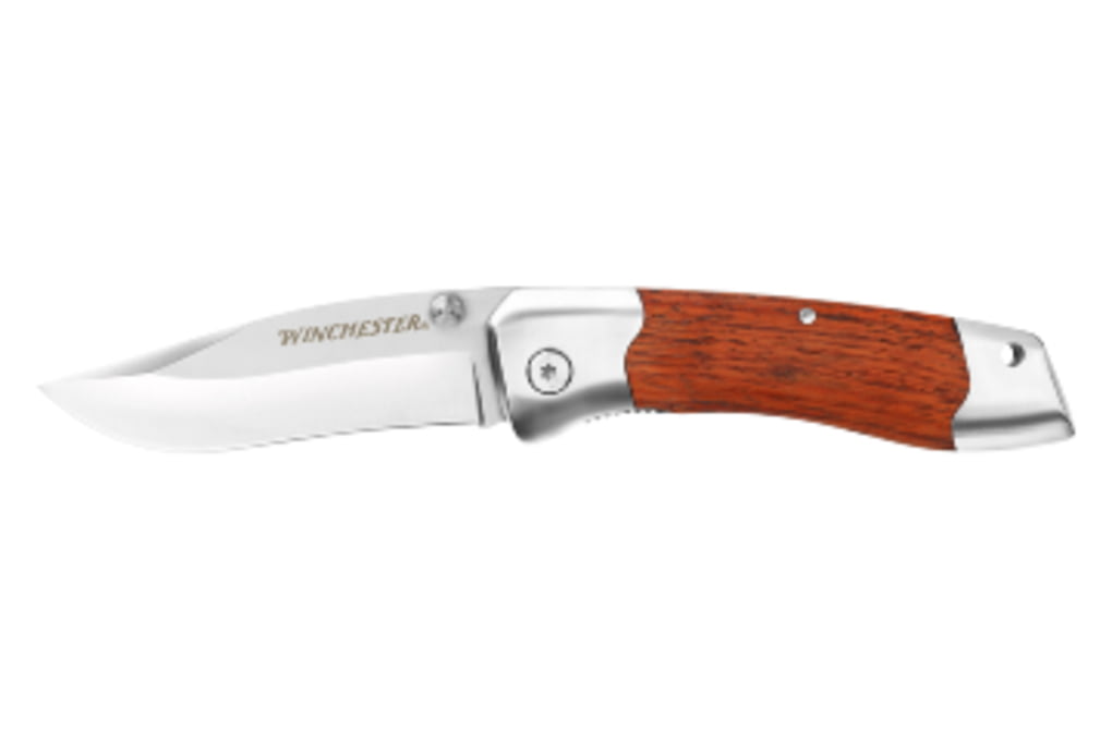 Winchester 3in Shaped Wood Folding Knife 31-000306-img-0