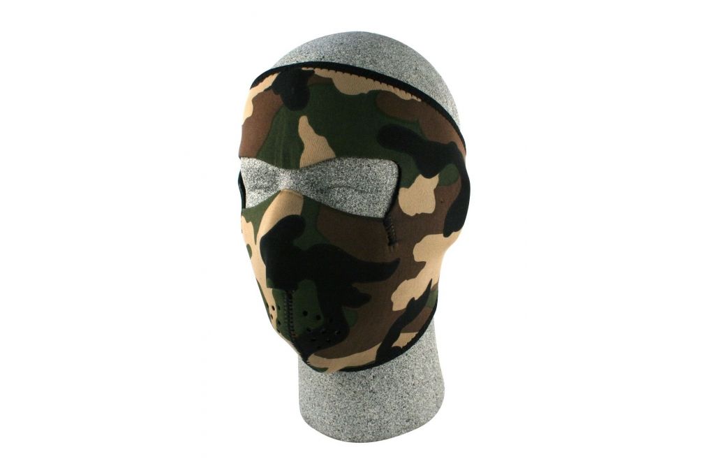 Zan Headgear Full Mask, Neoprene, Woodland Camo WN-img-0