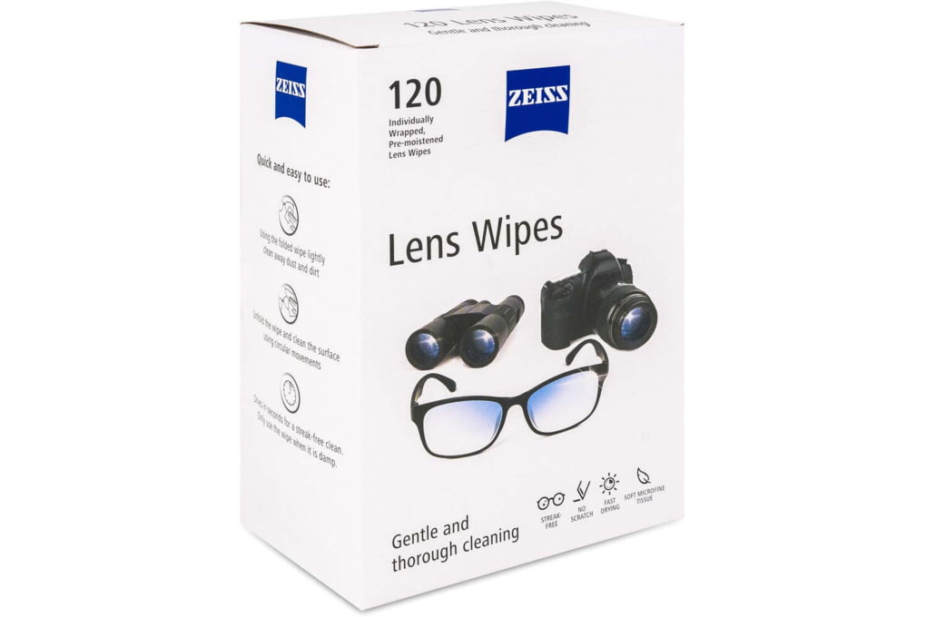 Zeiss Lens Wipes - 120 ct. Box, Small, NSN 9005.9,-img-0