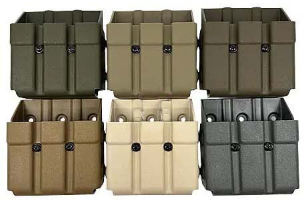 Zero9 Triple Mag Case Holster, Glock 9mm/.40ACP, Molle Loks, Plain Black-img-0