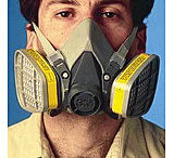 Image of 3M Respirator 1/2FACE Facepiece L 6300, Case of 24 / Each