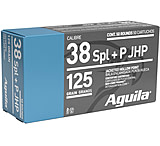 Image of Aguila Ammunition .38 Special 125 Grain Jacketed Hollow Point Brass Cased Pistol Ammunition