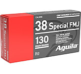 Image of Aguila Ammunition .38 SPL 130 Grain Full Metal Jacket Brass Case Pistol Ammunition