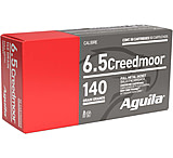 Aguila Ammunition 6.5 Creedmoor 140 Grain Full Metal Jacket, Brass Case, Rifle Ammo, 20 Rounds, 1E650110