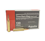 Image of Aguila Ammunition 7mm Rem Mag 139 Grain Interlock BTSP Brass Case Rifle Ammunition