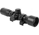 Image of AIM Sports 4X32 Compact Rifle Scope w/ Rings, Mil-Dot Reticle