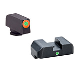 Image of Ameriglo Pro I-dot Set For Glock 20, 21, 29, 30, 31, 32, 36 Front Is ProGlo Green Tritium With Orange Outline Single Dot Green Rear Sight GL-203