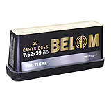 Image of Belom 7.62x39mm 123 Grain Full Metal Jacket (FMJ) Brass Cased Centerfire Rifle Ammunition