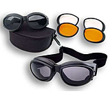 Image of Bobster Cruiser II Black Frame Interchangeable Goggles with 3 Lens Set BCA2031AC