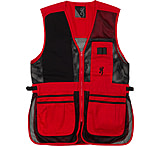 Image of Browning Bg Mesh Shooting Vest R-hand Small Black/red Trim