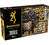 Image of Browning Long Range Pro .308 Winchester 165 grain Sierra Tipped GameKing Brass Cased Centerfire Rifle Ammunition