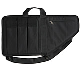 Bulldog Cases &amp; Vaults Extreme Black With Black Trim 25In Fits Sub Machine Guns