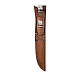 Image of Case 3 TWIN FINN SS Leather Hunter Two Knife Set, Clip Blade
