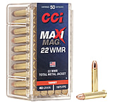 CCI Ammunition Maxi-Mag .22 Winchester Magnum Rimfire 40 Grain Total Metal Jacket Rimfire Ammunition