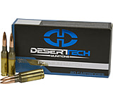 Desert Tech Premium Match 6.5mm Creedmoor 140 Grain Open Tip Match Boat-Tail Brass Cased Centerfire Rifle Ammunition