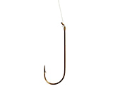 Image of Eagle Claw Aberdeen Snelled Hook, Non-Offset, Down Eye, 1x Long