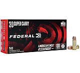 Federal Premium .30 Super Carry 100 Grain Full Metal Jacket Brass Cased Centerfire Pistol Ammunition, 50, FMJ