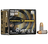 Image of Federal Premium 9 mm Luger 147 Grain HST Jacketed Hollow Point Nickel Plated Brass Cased Centerfire Pistol Ammunition