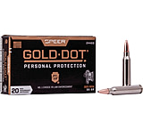 Speer GOLD DOT .223 55 Grain Gold Dot Soft Point Centerfire Rifle Ammo, 20 Rounds, 24468
