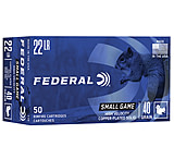Image of Federal Premium Small Game .22 Long Rifle 40 Grain Copper Plated Round Nose Rimfire Ammunition