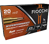 Image of Fiocchi Hyperformance Hunt .270 Winchester 130 Grain SCIROCCO Brass Cased Rifle Ammunition