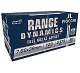 Image of Fiocchi Range Dynamics 7.62x39mm 123 Grain FMJ Brass Rifle Ammunition