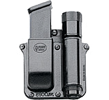 Fobus Combo Flashlight/Single-Mag Belt Pouch, Glock &amp; H&amp;K USP, Right, Black, SF6900BH