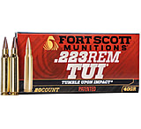 Image of Fort Scott Munitions .223 Rem 40 Grain CNC Machined Copper Brass Rifle Ammunition