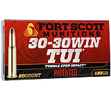 Image of Fort Scott Munitions 30-30 Win 130 Grain CNC Machined Copper Brass Rifle Ammunition