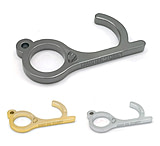 Image of Guard Dog Security No Touch Antimicrobial Copper Alloy Keychain Handtool - Keyring for Touchless Opening Doors and Pressing Buttons