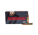 Hornady Subsonic .300 AAC Blackout 190 grain Subsonic eXpanding Brass Cased Centerfire Rifle Ammo, 20 Rounds, 80877
