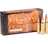 Image of HSM Ammunition 6mm Creedmoor 95 Grain Jacketed Soft Point Rifle Ammunition