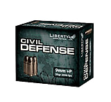 Image of Liberty Ammunition Civil Defense 9mm Luger +P 50 grain Hollow Point Brass Cased Centerfire Pistol Ammunition