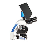 Image of LW Scientific Trinocular with BioVID 1080 Camera Microscope w/ 13 in Monitor