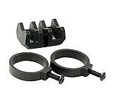 Image of Magpul Industries Light Mount V-Block and Rings, Fits Magpul Light Mounts, Black MAG614-BLK